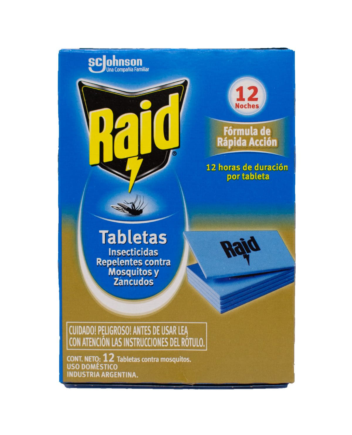 Tableta para Mosquitos Raid 12 Un